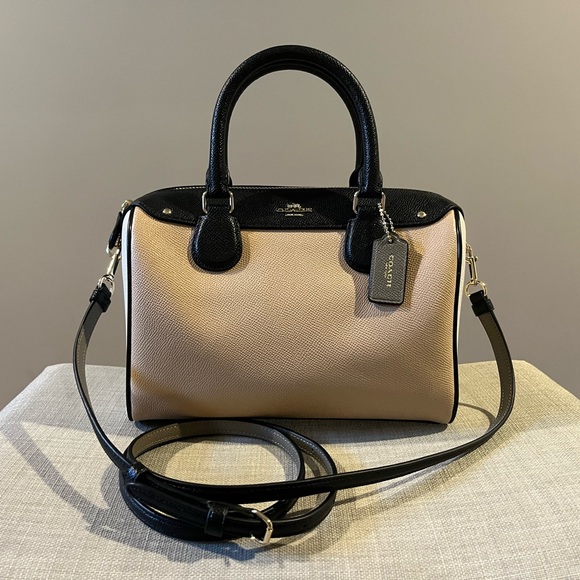 Coach Mini Bennett Tote Crossbody Bag in Colorblock - Picture 1 of 10